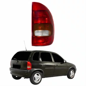 Lanterna Traseira Gm Corsa Hatch 1996 Até 1999 Tricolor 4 Portas Lado Direito Passageiro