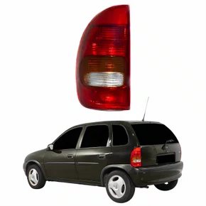 Lanterna Traseira Gm Corsa Hatch 1996 Até 1999 Tricolor 4 Portas Lado Esquerdo Motorista