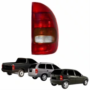 Lanterna Traseira Gm Corsa Hatch Pickup Wagon 1996 Até 1999 Tricolor 4 Portas Lado Direito Passageiro