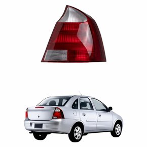 Lanterna Traseira Gm Corsa Sedan Frente Montana 2003 Até 2010 Bicolor Lado Direito Passageiro