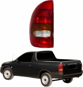 Lanterna Traseira Gm Pickup 1996 Até 1999 Tricolor 4 Portas Lado Esquerdo Motorista