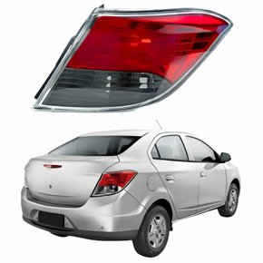 Lanterna Traseira Gm Prisma 2013 Até 2016 Bicolor Fumê Lado Direito Passageiro