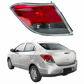 Lanterna Traseira Gm Prisma 2013 Até 2016 Bicolor Fumê Lado Esquerdo Motorista