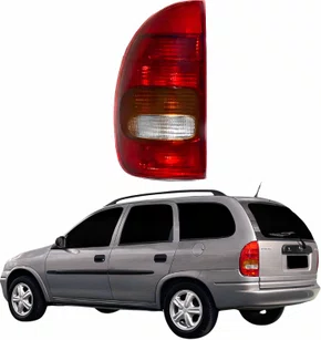 Lanterna Traseira Gm Wagon 1996 Até 1999 Tricolor 4 Portas Lado Esquerdo Motorista