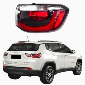 Lanterna Traseira Jeep Compass 2017 2018 2019 2020 2021 Com Led Canto Lado Direito Passageiro