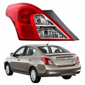 Lanterna Traseira Nissan Versa 2012 Até 2019 Bicolor Lado Esquerdo Motorista
