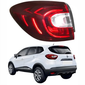Lanterna Traseira Renault Captur 2017 Até 2024 Canto Com Led Lado Esquerdo Motorista