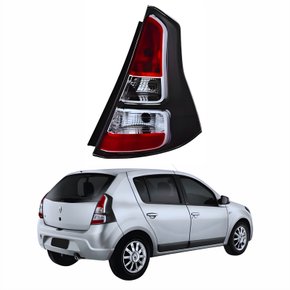 Lanterna Traseira Renault Sandero 2012 Até 2014 Fumê Lado Direito Passageiro