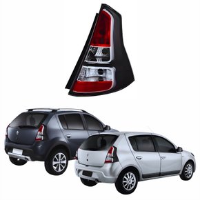 Lanterna Traseira Renault Sandero Stepway 2012 Até 2014 Fumê Lado Direito Passageiro
