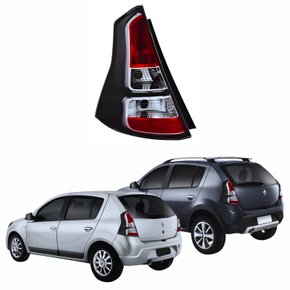 Lanterna Traseira Renault Sandero Stepway 2012 Até 2014 Fumê Lado Esquerdo Motorista