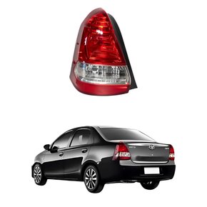 Lanterna Traseira Toyota Etios Sedan 2013 2014 2015 2016 Bicolor Cristal Lado Esquerdo Motorista