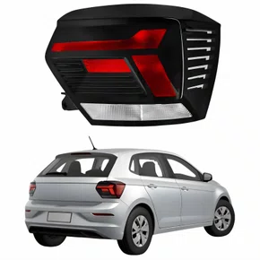 Lanterna Traseira Volkswagen Polo 2023 2024 2025 Fumê Lado Direito Passageiro