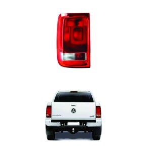 Lanterna Traseira VW Amarok 2010 2011 2012 2013 2014 2015 2016 Modelo Valeo Bicolor com Luz Neblina Lado Esquerdo Motorista