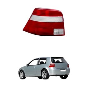 Lanterna Traseira Vw Golf 1999 Até 2006 Bicolor Lado Esquerdo Motorista
