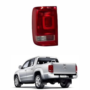Lanterna Vw Amarok 2010 2011 2012 2013 2014 2015 2016 com Luz Neblina Bicolor Cristal  Lado Esquerdo Motorista