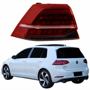 Lanterna Traseira Vw Golf 2018 2019 2020 2021 Canto Com Led Lado Esquerdo Motorista
