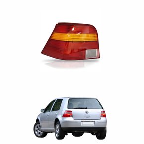 Lanterna Vw Golf 1999 Até 2006 Tricolor Lado Esquerdo Motorista