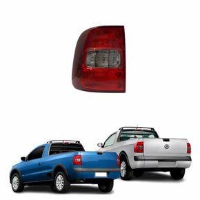 Lanterna Vw Saveiro G5 2009 Até 2013 Saveiro G6 2014 Até 2016 Bicolor Fumê Borda Escura Lado Esquerdo Motorista