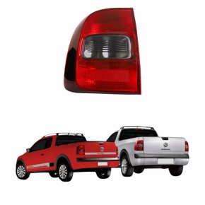 Lanterna Traseira Vw Saveiro G5 2009 Até 2013 Saveiro G6 2013 Até 2016 Fumê Lado Esquerdo Motorista