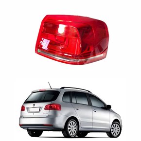 Lanterna Vw Spacefox 2015 2016 2017 2018 2019 Canto Bicolor Cristal Lado Direito Passageiro