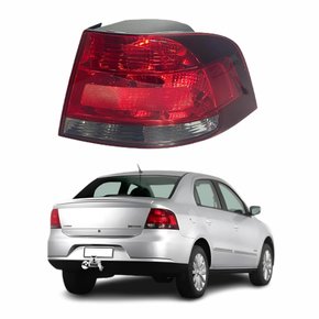 Lanterna Vw Voyage G5 2009 Até 2012 Bicolor Fumê Lado Direito Passageiro