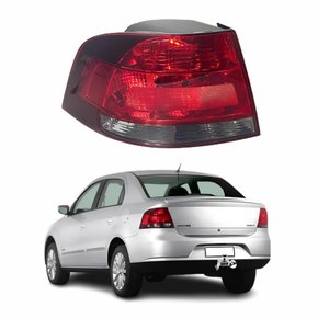 Lanterna Vw Voyage G5 2009 Até 2012 Bicolor Fumê Lado Esquerdo Motorista