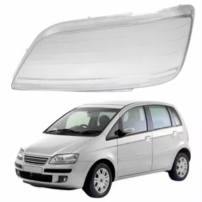 Lente Farol Fiat Idea 2005 Até 2009 Lado Esquerdo Motorista