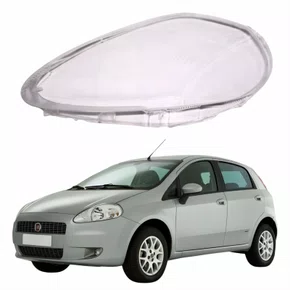 Lente Farol Fiat Punto 2008 Até 2012 Lado Esquerdo Motorista