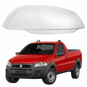 Lente Farol Fiat Strada G4 2014 Até 2019 Lado Esquerdo Motorista