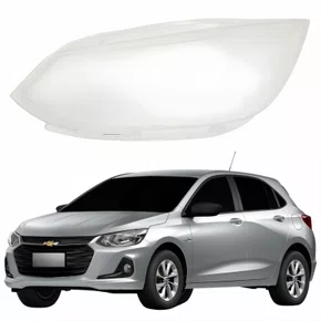Lente Farol Gm Onix 2020 Até 2025 Lado Esquerdo Motorista