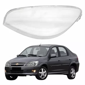 Lente Farol Gm Prisma 2007 Até 2012 Lado Esquerdo Motorista