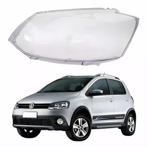 Lente Farol Vw Crossfox 2011 Até 2014 Duplo Lado Esquerdo Motorista