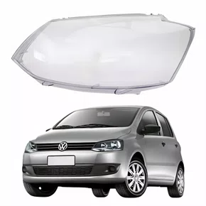 Lente Farol Vw Fox 2011 Até 2014 Duplo Lado Esquerdo Motorista