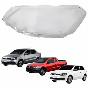 Lente Farol Vw Gol Voyage G6 2013 Até 2016 Saveiro G6 2014 Até 2016 Simples Lado Esquerdo Motorista