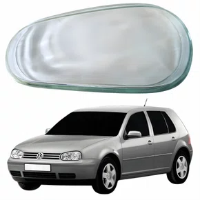Lente Farol Vw Golf 1999 Até 2007 Vidro Lado Esquerdo Motorista