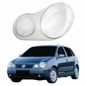 Lente Farol Vw Polo 2003 Até 2006 Lado Esquerdo Motorista