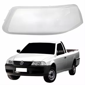 Lente Farol VW Saveiro G3 1999 Até 2005 Lado Esquerdo Motorista