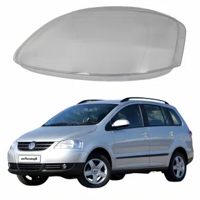 Lente Farol Vw Spacefox 2005 Até 2009 Simples Lado Esquerdo Motorista