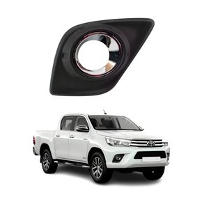 Moldura Farol Auxiliar Toyota Hilux Srv 2016 Até 2019 Cromado Com Furo Lado Direito Passageiro