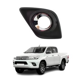 Moldura Farol Auxiliar Toyota Hilux Srv 2016 Até 2019 Cromado Com Furo Lado Esquerdo Motorista