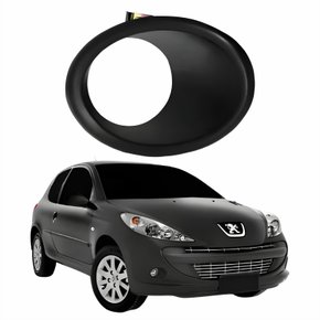 Moldura Farol Auxiliar Peugeot 207 2008 Até 2014 Lado Direito Passageiro