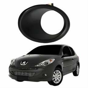 Moldura Farol Auxiliar Peugeot 207 2008 Até 2014 Lado Esquerdo Motorista