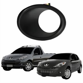 Moldura Farol Auxiliar Peugeot 207 Hoggar 2008 Até 2014 Lado Esquerdo Motorista