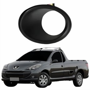 Moldura Farol Auxiliar Peugeot Hoggar 2008 Até 2014 Lado Esquerdo Motorista