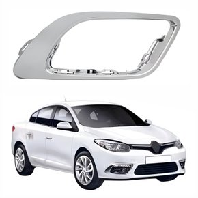 Moldura Farol Auxiliar Renault Fluence 2014 Até 2019 Cromado Lado Direito Passageiro