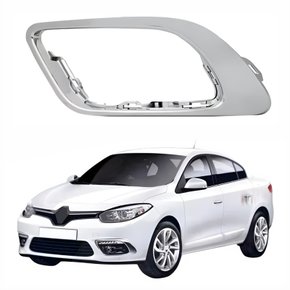 Moldura Farol Auxiliar Renault Fluence 2014 Até 2019 Cromado Lado Esquerdo Motorista