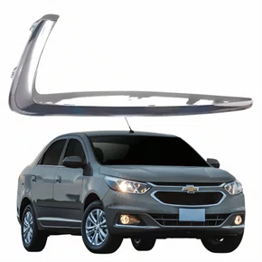 Moldura Grade Farol Auxiliar Gm Cobalt 2016 2017 2018 2019 2020 Friso Cromado Lado Direito Passageiro