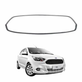 Moldura Grade Central Parachoque Ford Ka 2016 2017 2018 2019 Cinza
