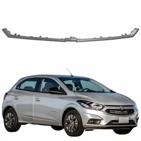Moldura Grade Radiador Gm Onix 2017 2018 2019 Superior Cinza
