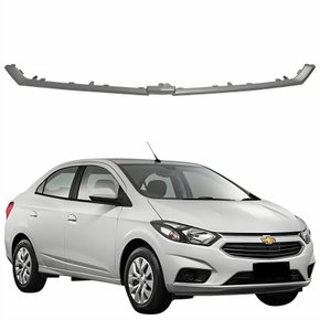 Moldura Grade Radiador Gm Prisma 2017 2018 2019 Superior Cinza